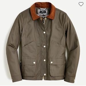 J. Crew Barn Jacket with Liberty Floral Collar